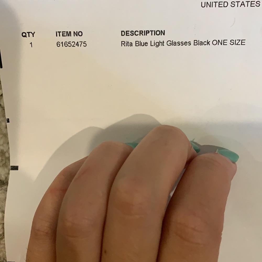 COPY - Urban Outfitters Rita Blue Light Glasses Black - Picture 6 of 6